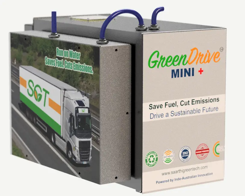 GreenDrive Mini Plus Hydrogen-Diesel dybrid system for reduction of Fuel and emissions for 24V diesel vehicles
